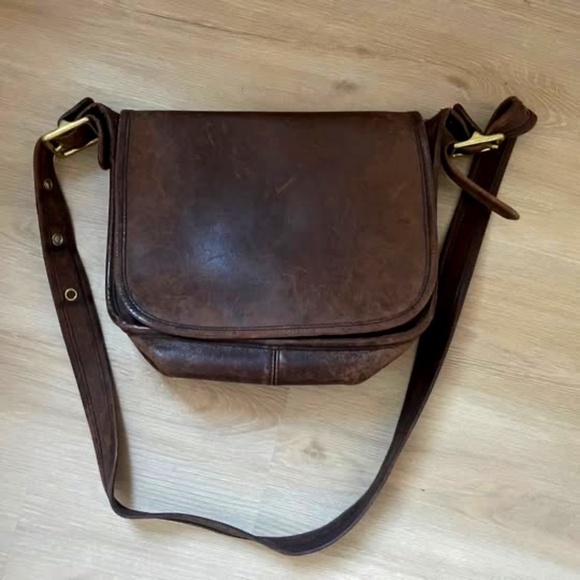 Vintage 1990s Coach 9951 Brown Leather Purse (no tag) - Picture 1 of 5